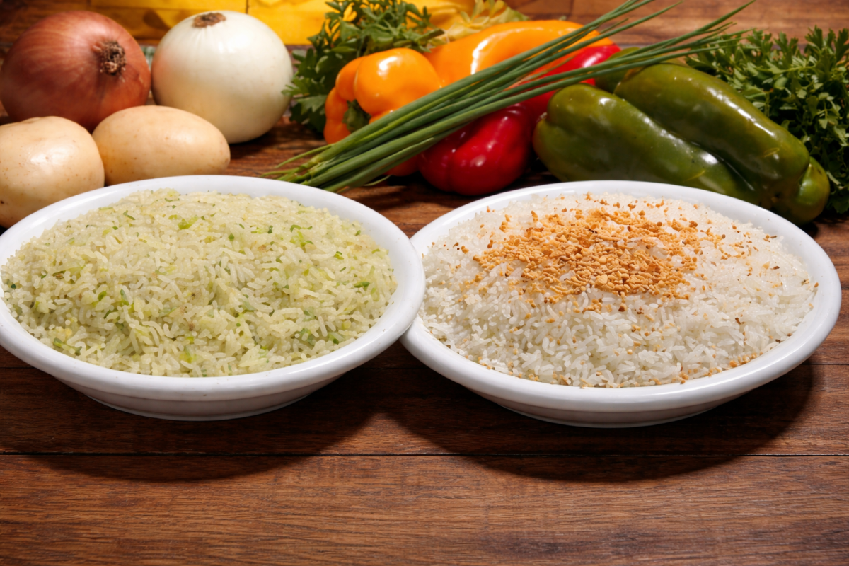 Arroz com Alho ou Brócolis