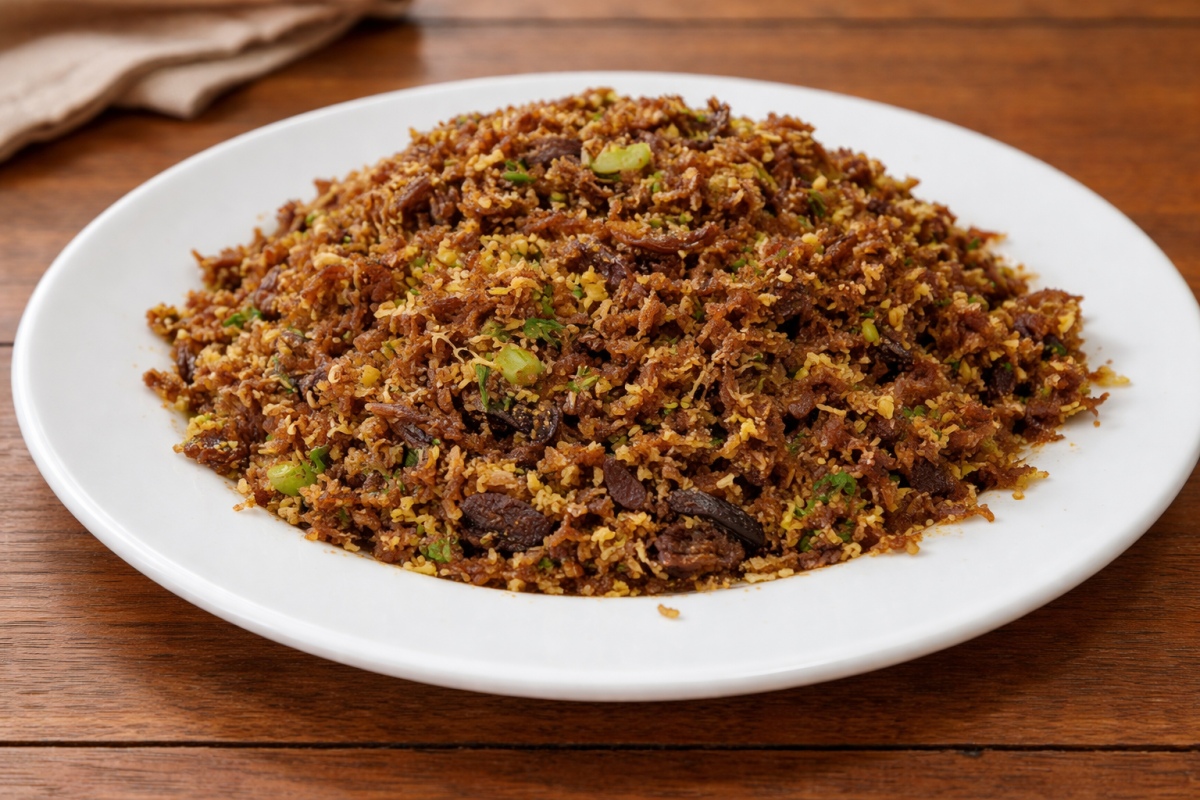 Farofa de carne seca