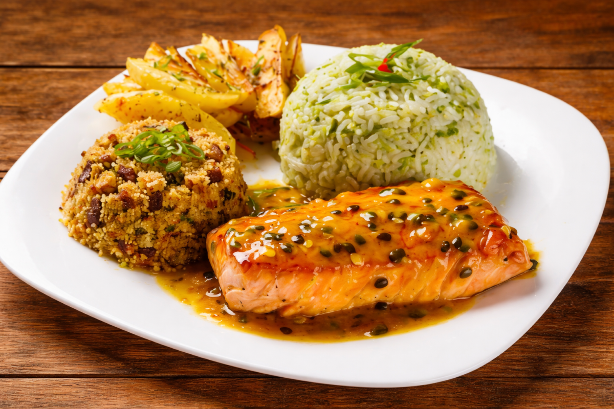 Salmão ao Molho Maracujá